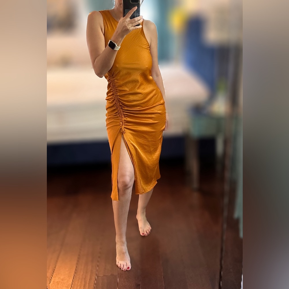 House of Harlow 1960, drawstring silky dress